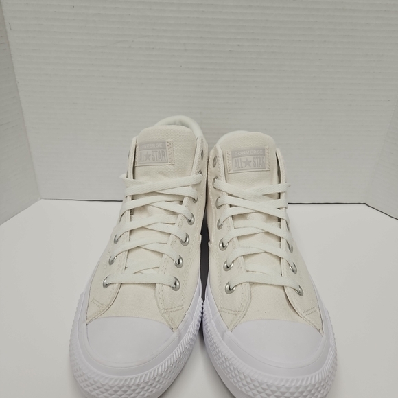 Converse Cream Canvas High-Tops - Picture 2 of 8